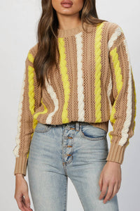 CABLE-KNIT SWEATER