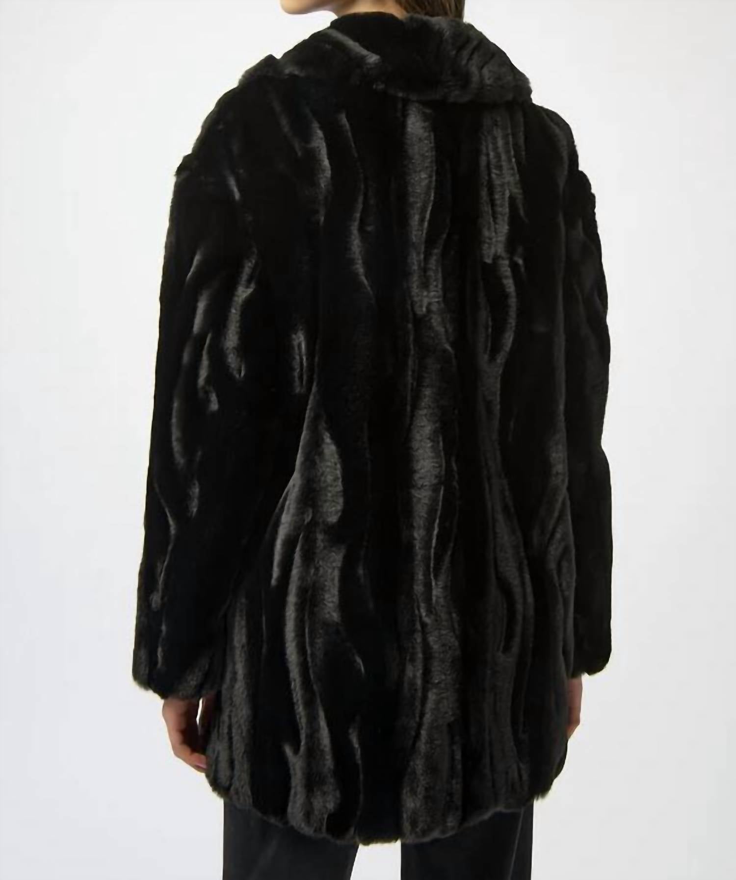 Joseph Ribkoff - Chic Faux Fur Coat