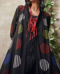 ISLE by Melis Kozan Maia Universe Print Longline Jacket - women's jacket