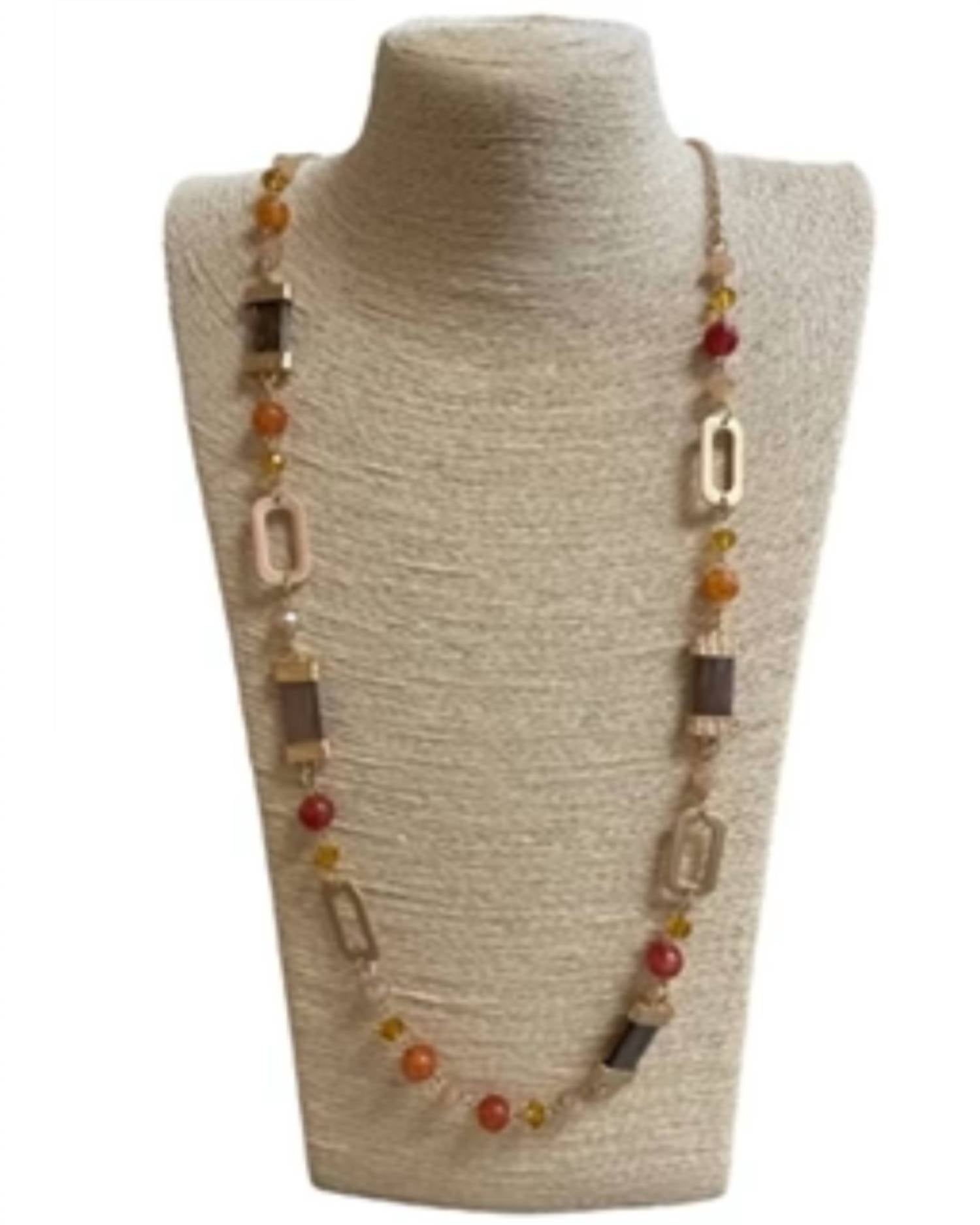 All That Glitterz - Women's Natural Stone & Crystal Necklace