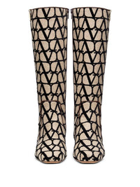 Valentino Garavani - Women's V Logo Toile Iconographe Boots
