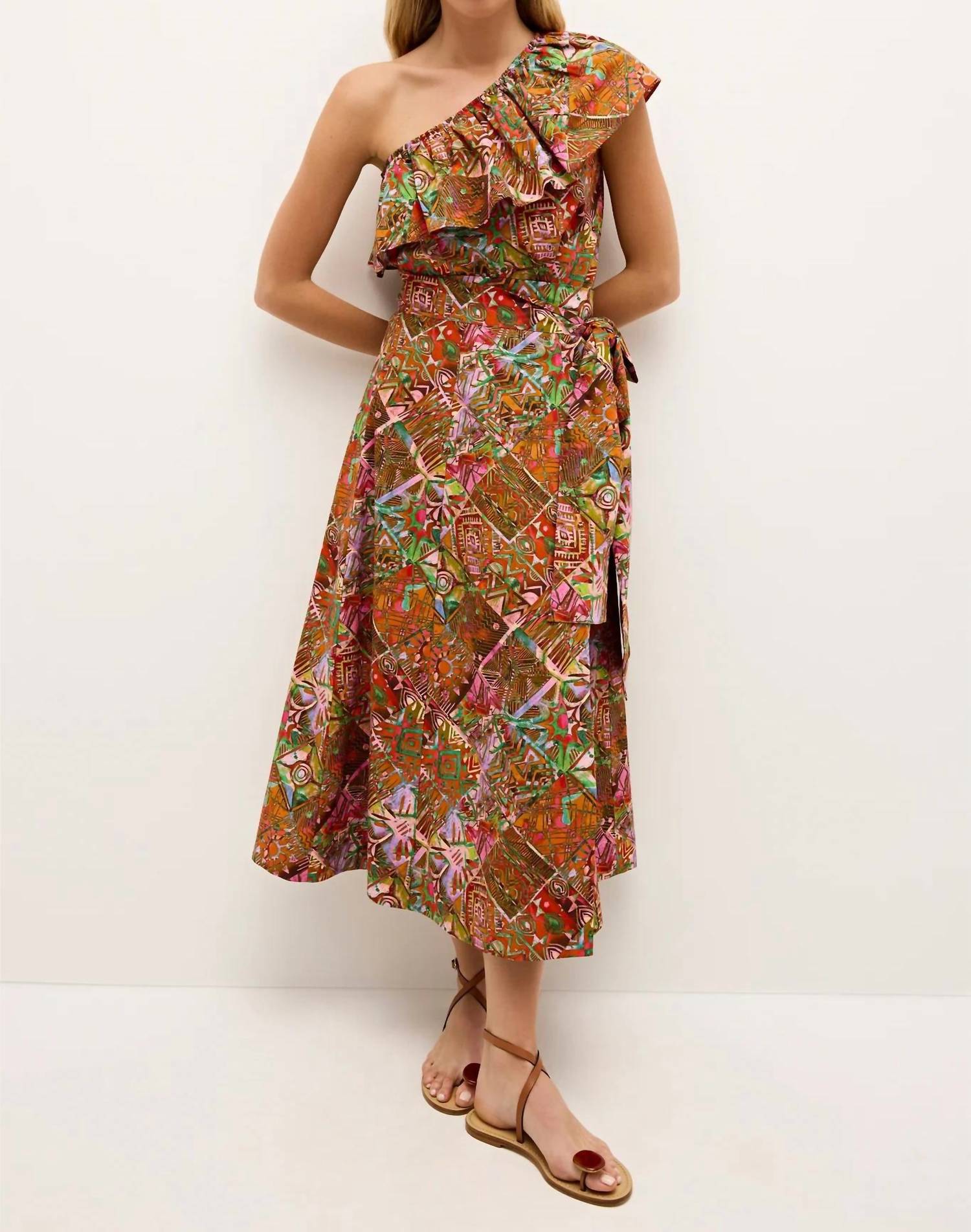 Marie Oliver Estine Wrap Skirt in tahiti 1 - women's skirt - detail view