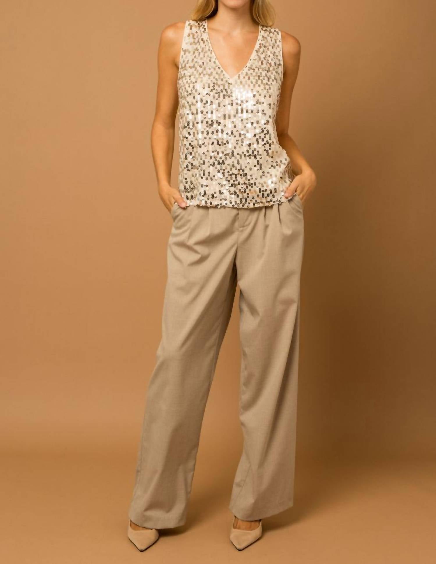 Gilli - Cristall Sequin Tank Top