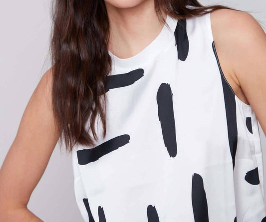 Charlie B - Sleeveless Satin Top