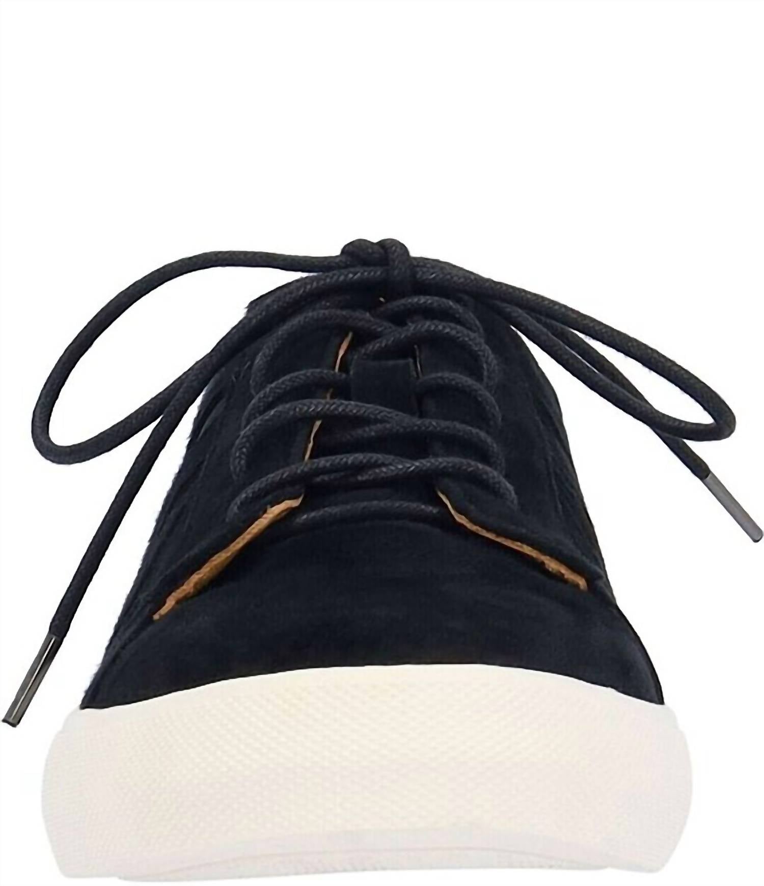 L'amour Des Pieds Women's Keaton Leather Sneakers in black - women's sneaker - view 5