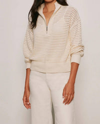 Sanctuary - Open Knit Half Zip Sweater