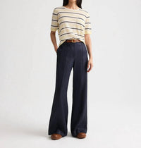 Twp - Women's Striped Short Sleeve Top