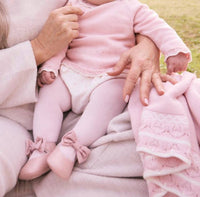 Mayoral Baby's Knit Sweater With Bloomers And Tights Set in pink - item - view 4
