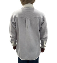 Barrie Striped Long Sleeve Overshirt in stripes chakra cruise niveous - women's shirt - detail view