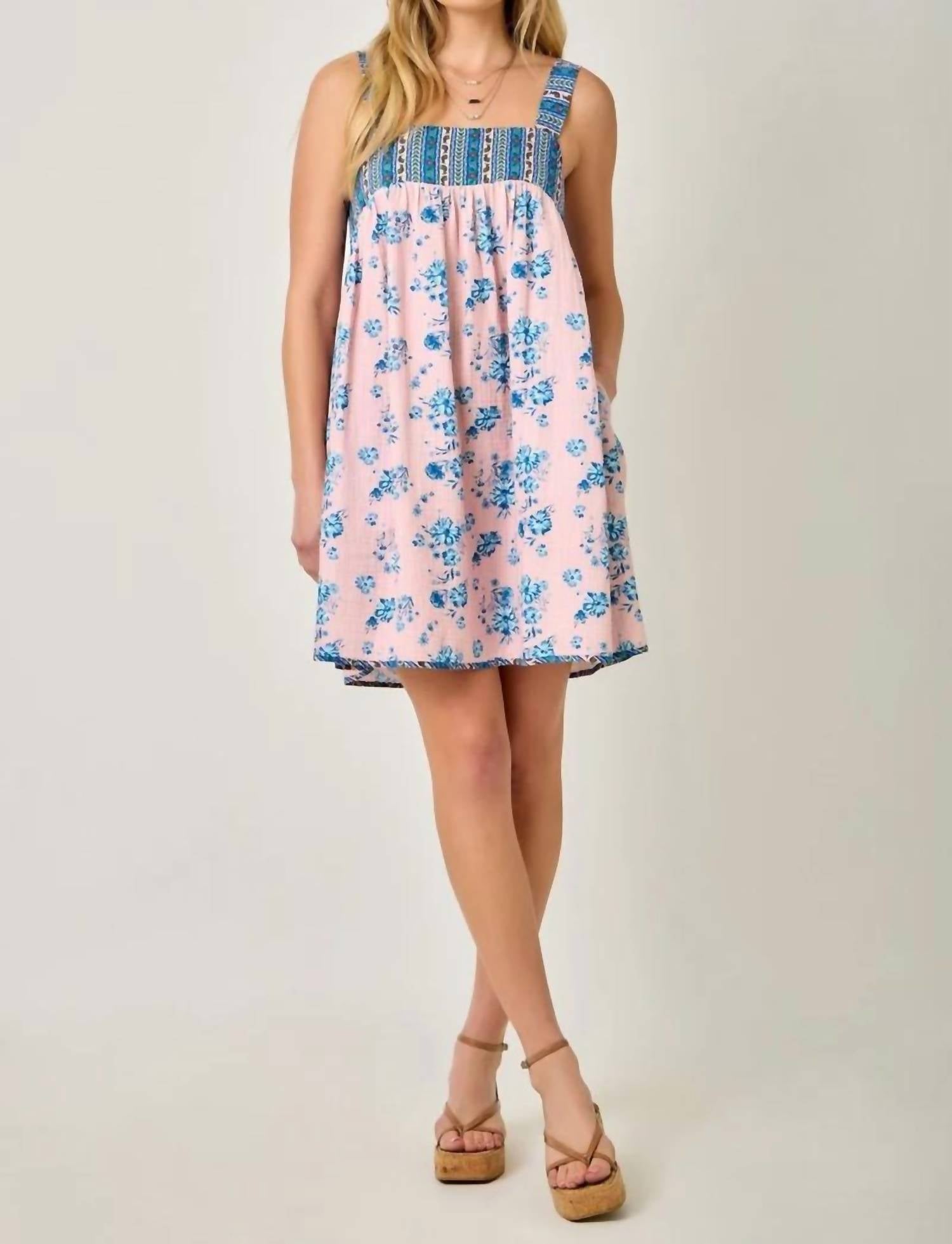 Mystree - Boho Babydoll Mini Dress