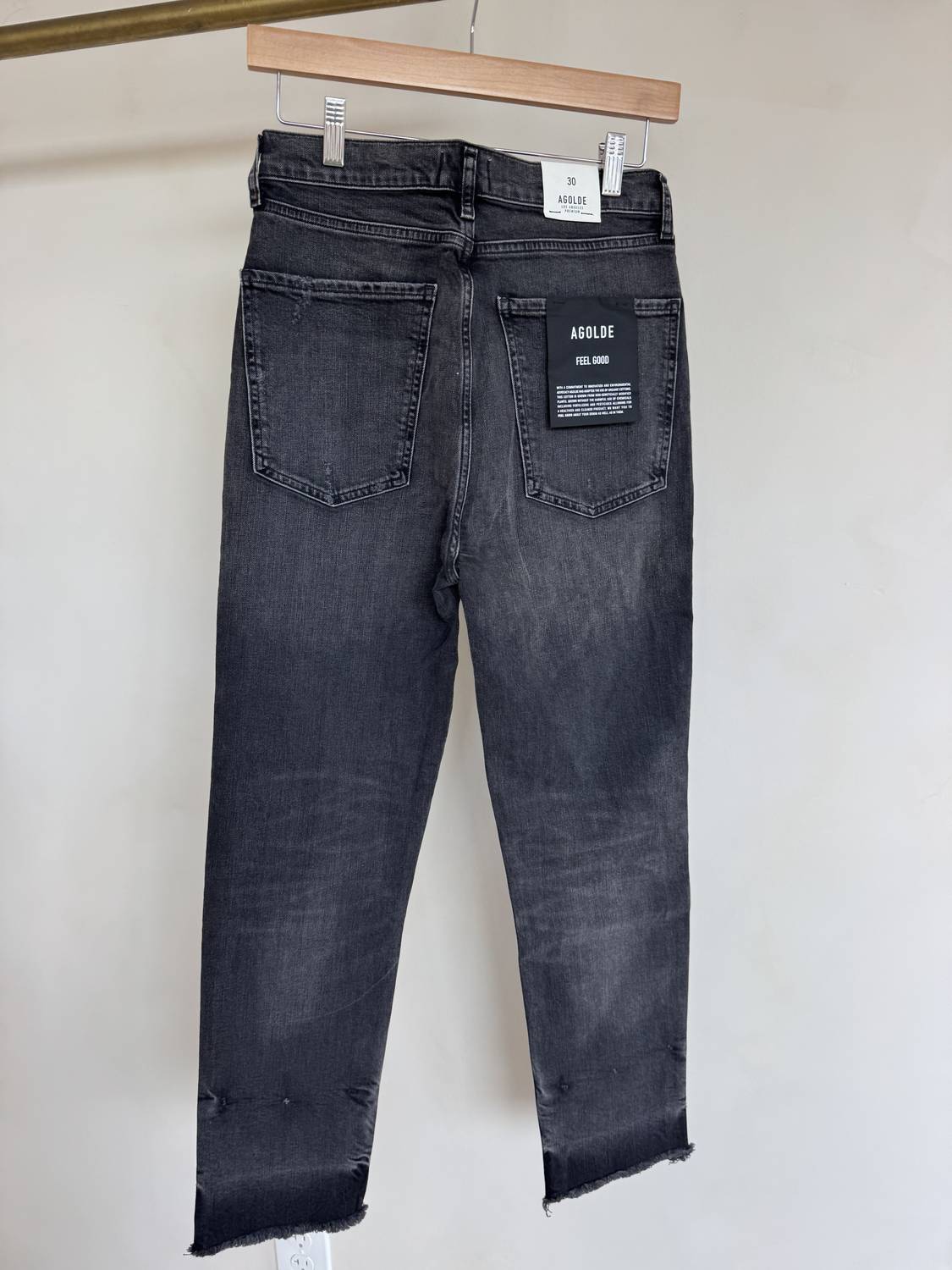 Agolde - Women's Super Hi Rise Slim Straight Leg Crop Jeans