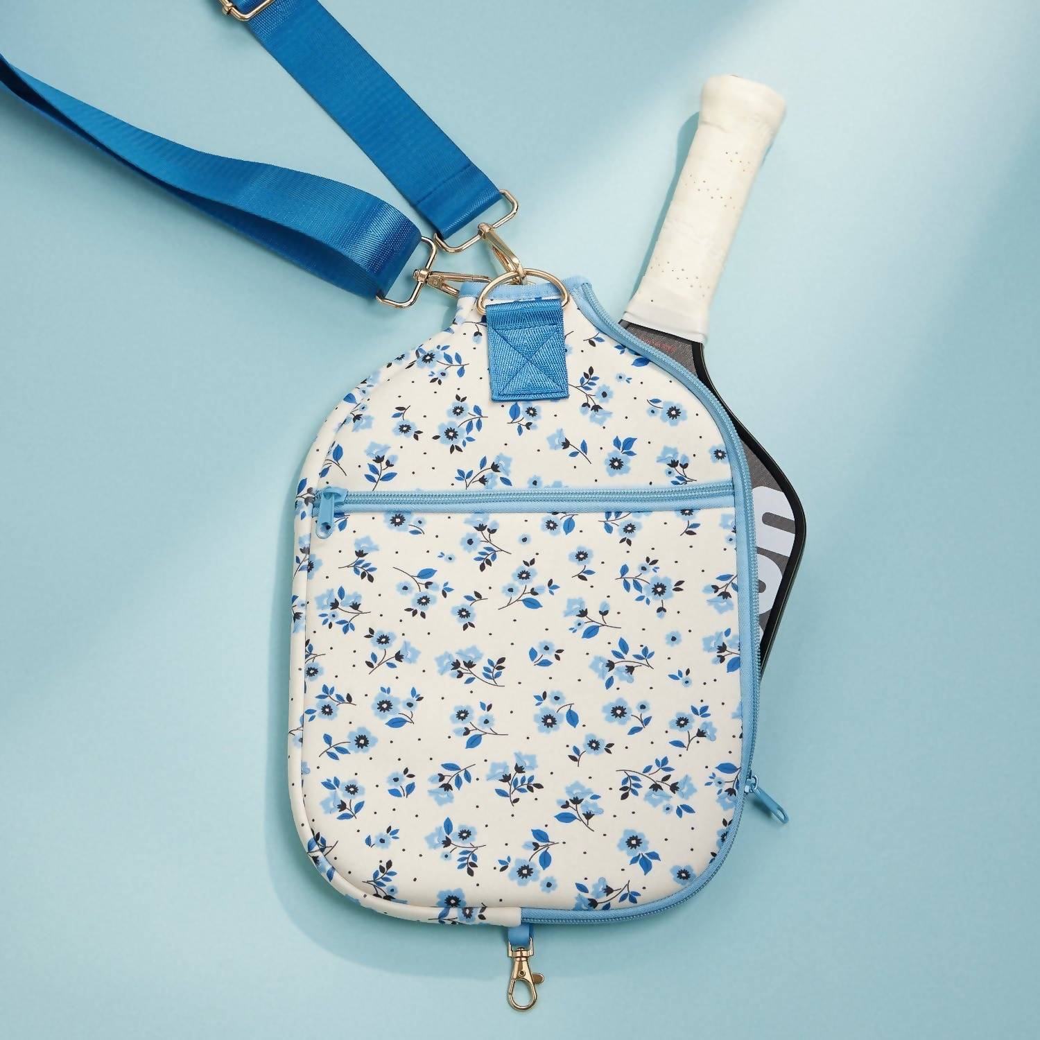 Stone & Stitch - Women's Floral Neoprene Pickleball-paddle-bag