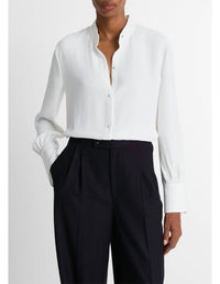 Vince - Metal Ball Button Long Sleeve Shirt