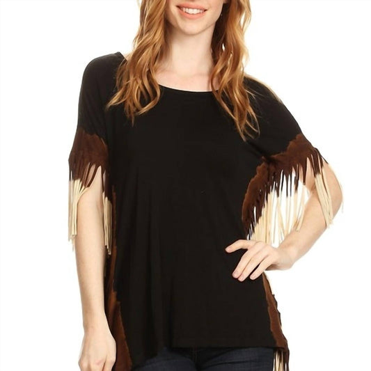 T-Party - Dip Dye Fringe Top