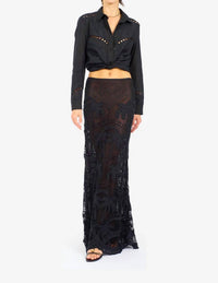 Le Superbe - Bohemian Palm Ex Boyfriend Shirt Top