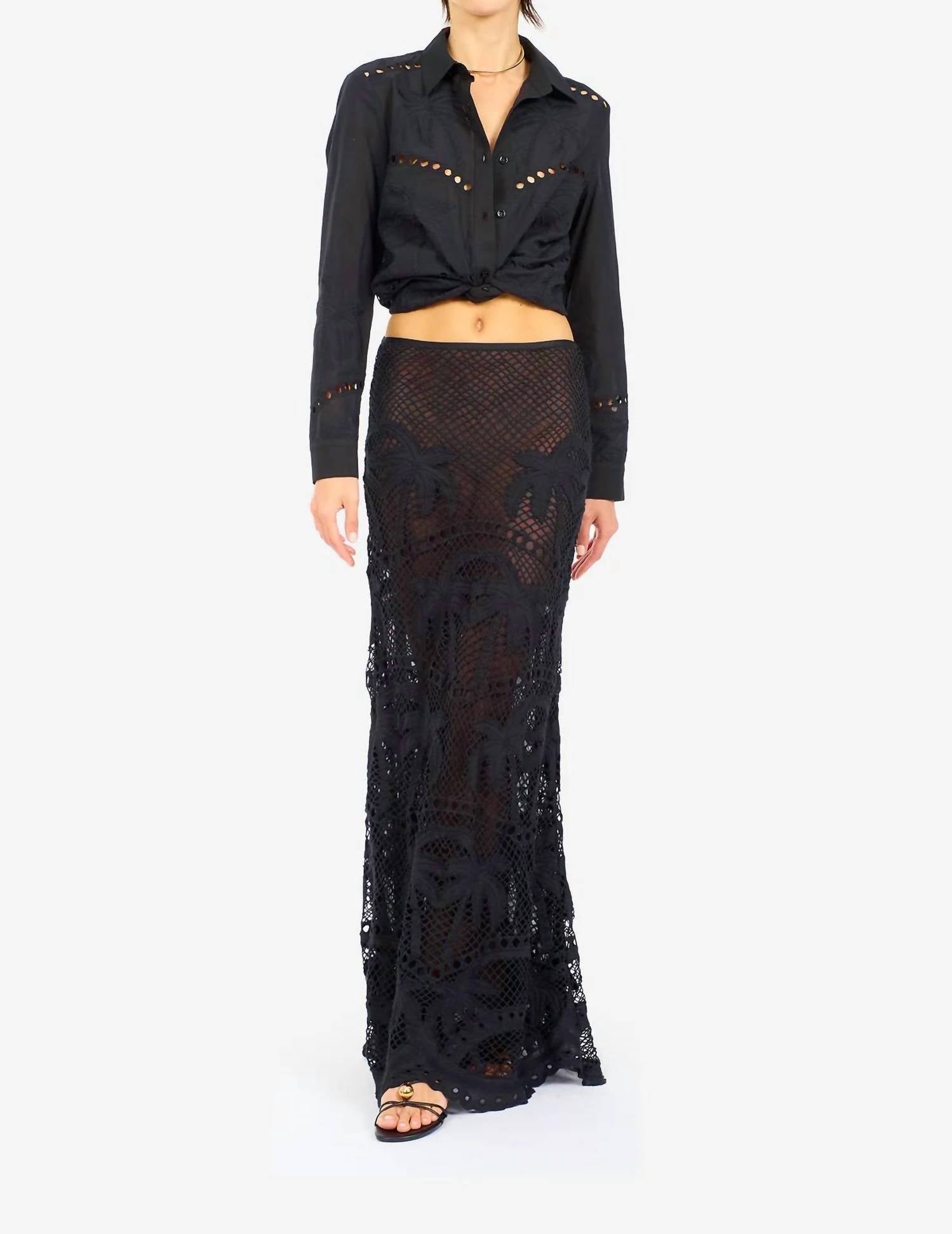 Le Superbe - Bohemian Palm Ex Boyfriend Shirt Top