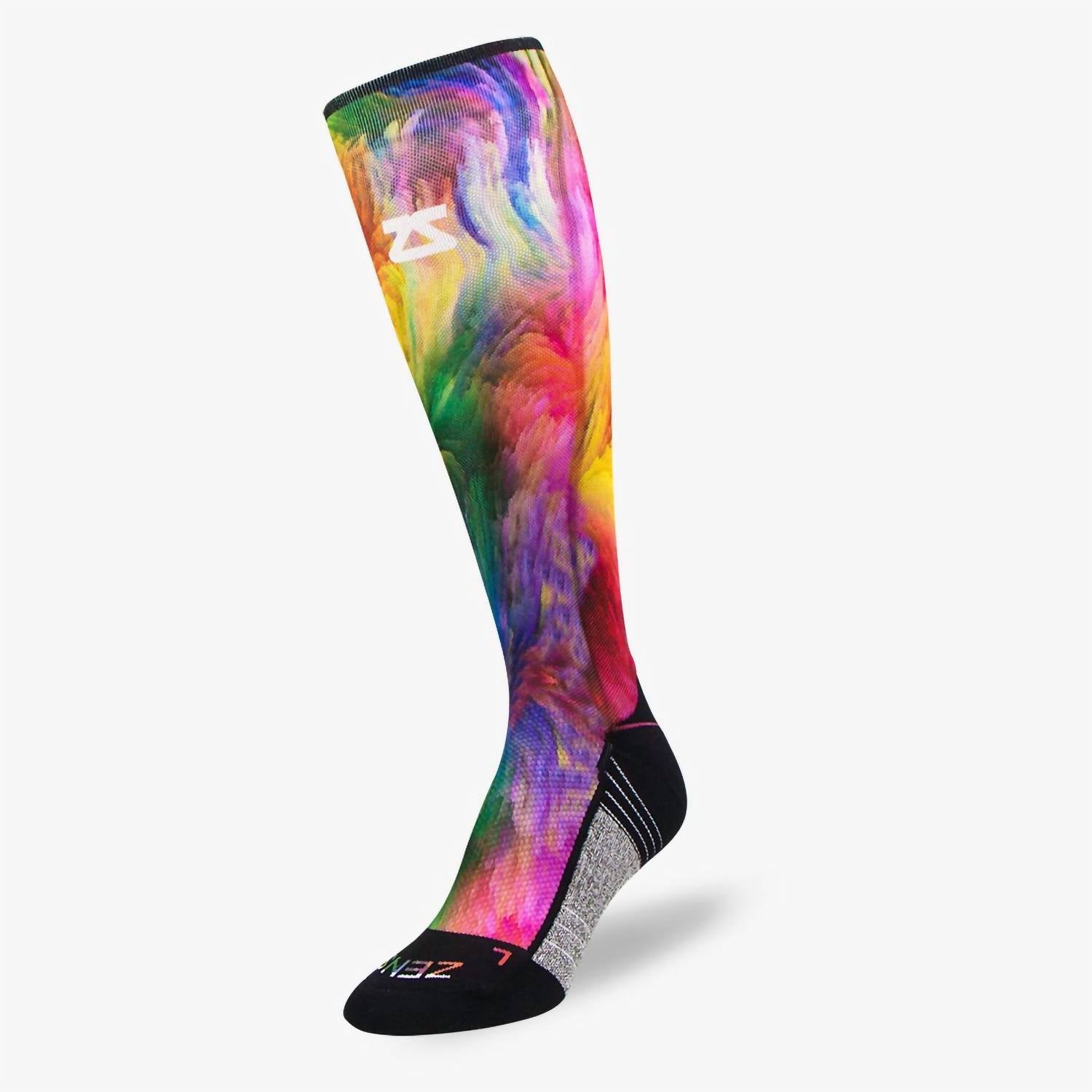 Zensah - Unisex Color Explosion Compression Knee High Socks