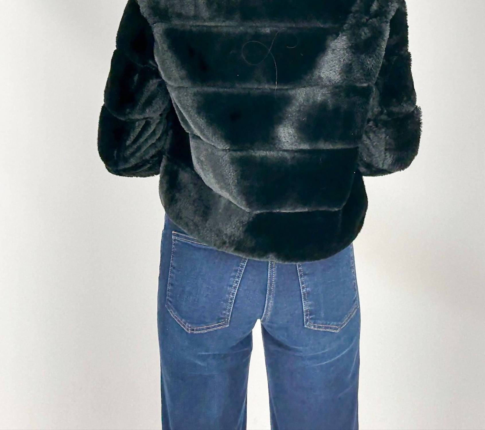 Furious Fur - Casey Faux Fur Bomber Jacket