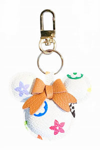 Ellison+Young - Women's Designer Inspired Magical Mouse Faux Leather Keychain Charm