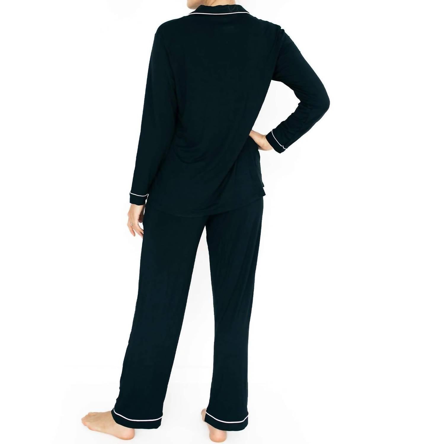 Kindred Bravely - Clea Bamboo Classic Long Sleeve Maternity & Nursing Pajamas