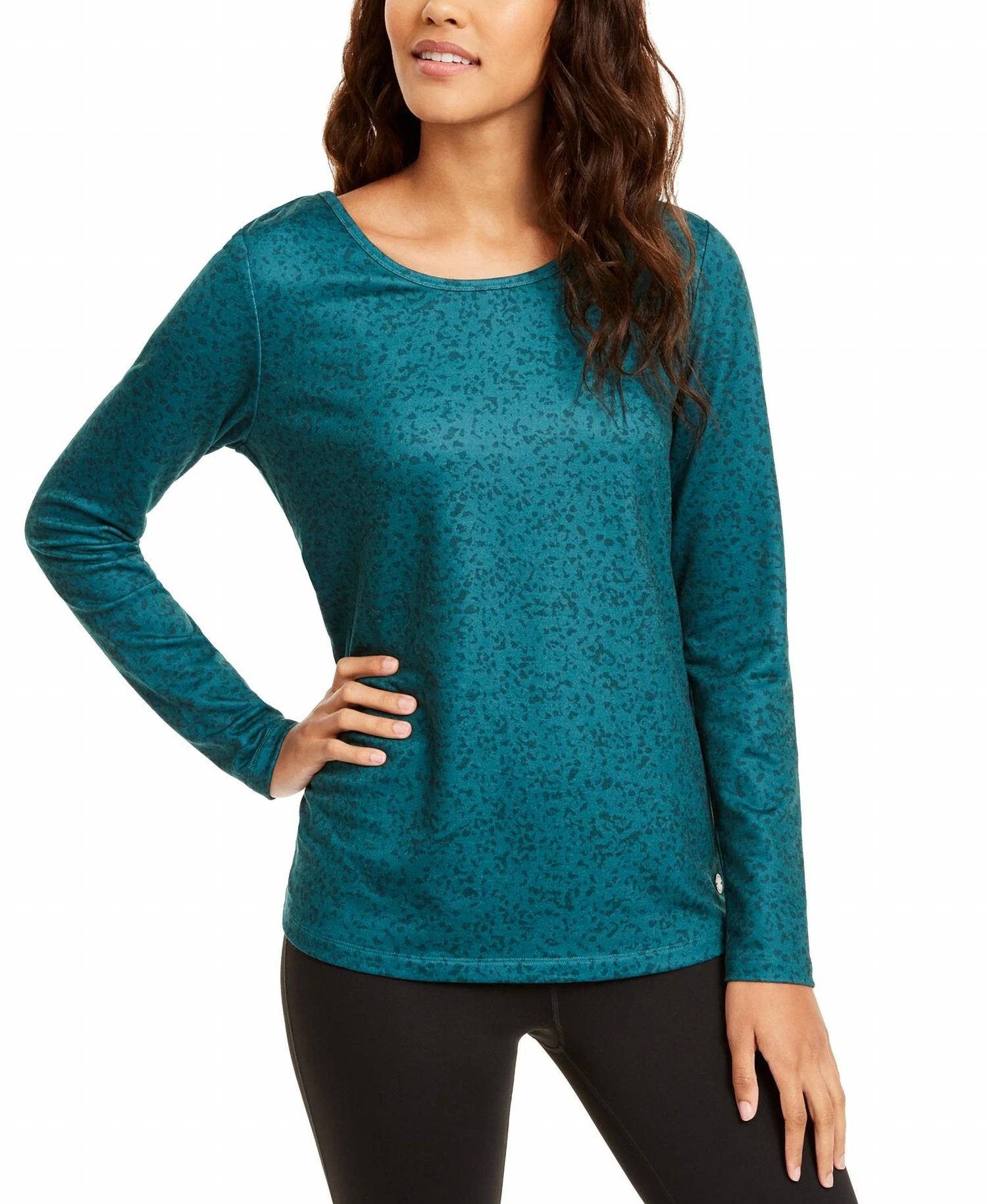Ideology - Activewear Printed Cutout Back Top