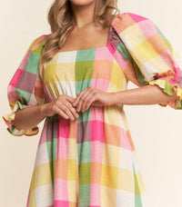 J.Nna - Checkered Wide Leg Jumpsuit