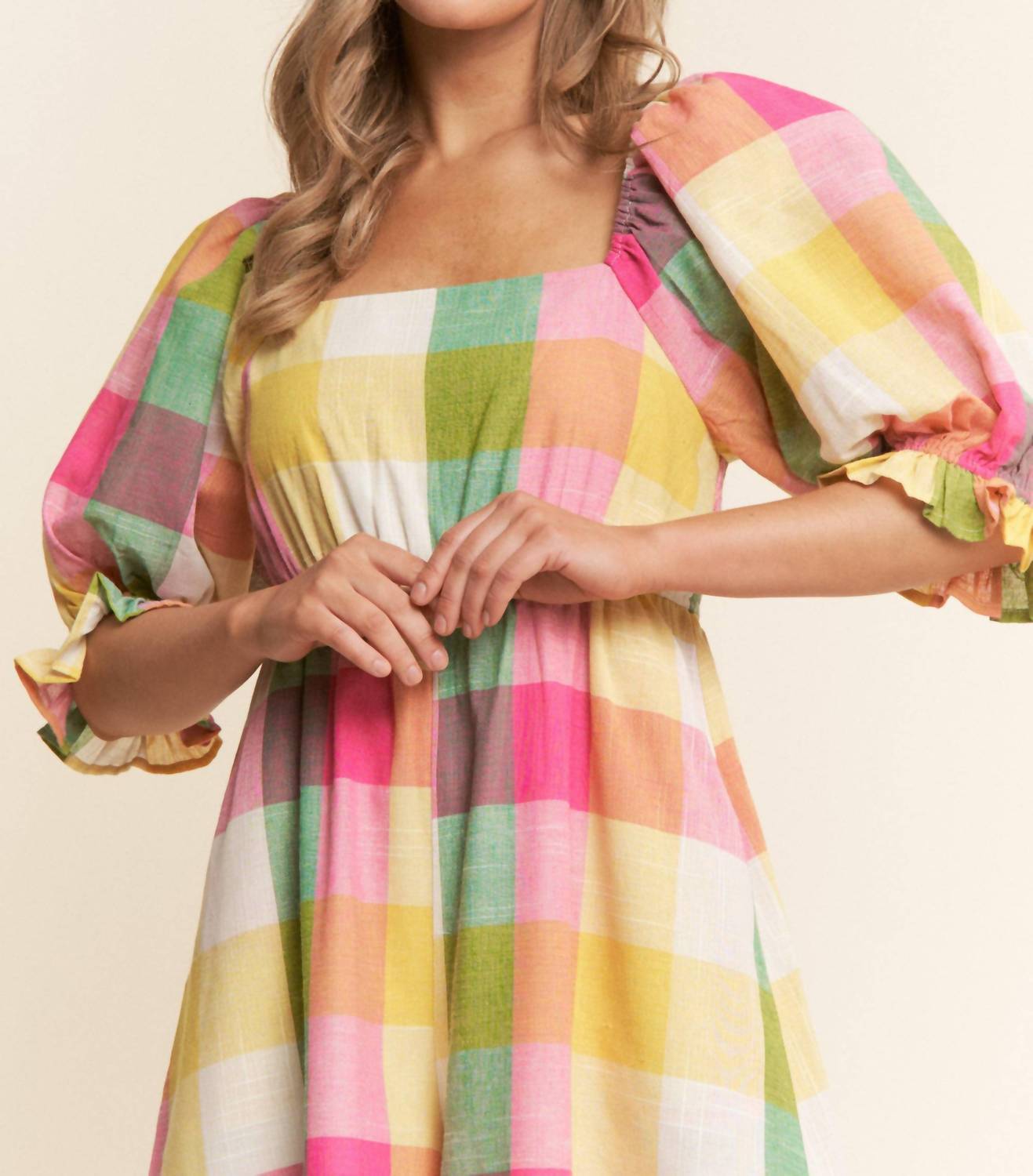 J.Nna - Checkered Wide Leg Jumpsuit