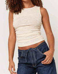 Project Social T - Cristalla Mixed Rib Tank Top