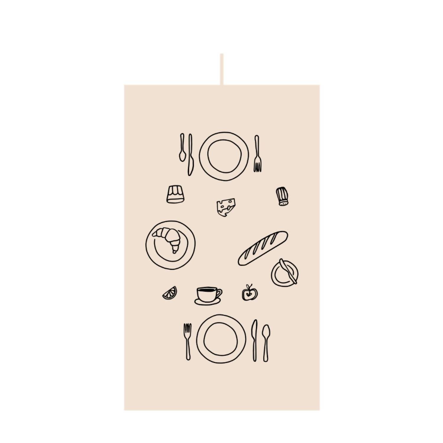 IMANI COLLECTIVE Dinner Party Table Setting Canvas Placemat in beige - item
