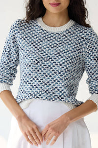 Autumn Cashmere - Space Dye Stitchery Crew Top