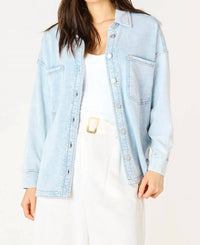 Dex - Long Sleeve Knit Denim Jacket