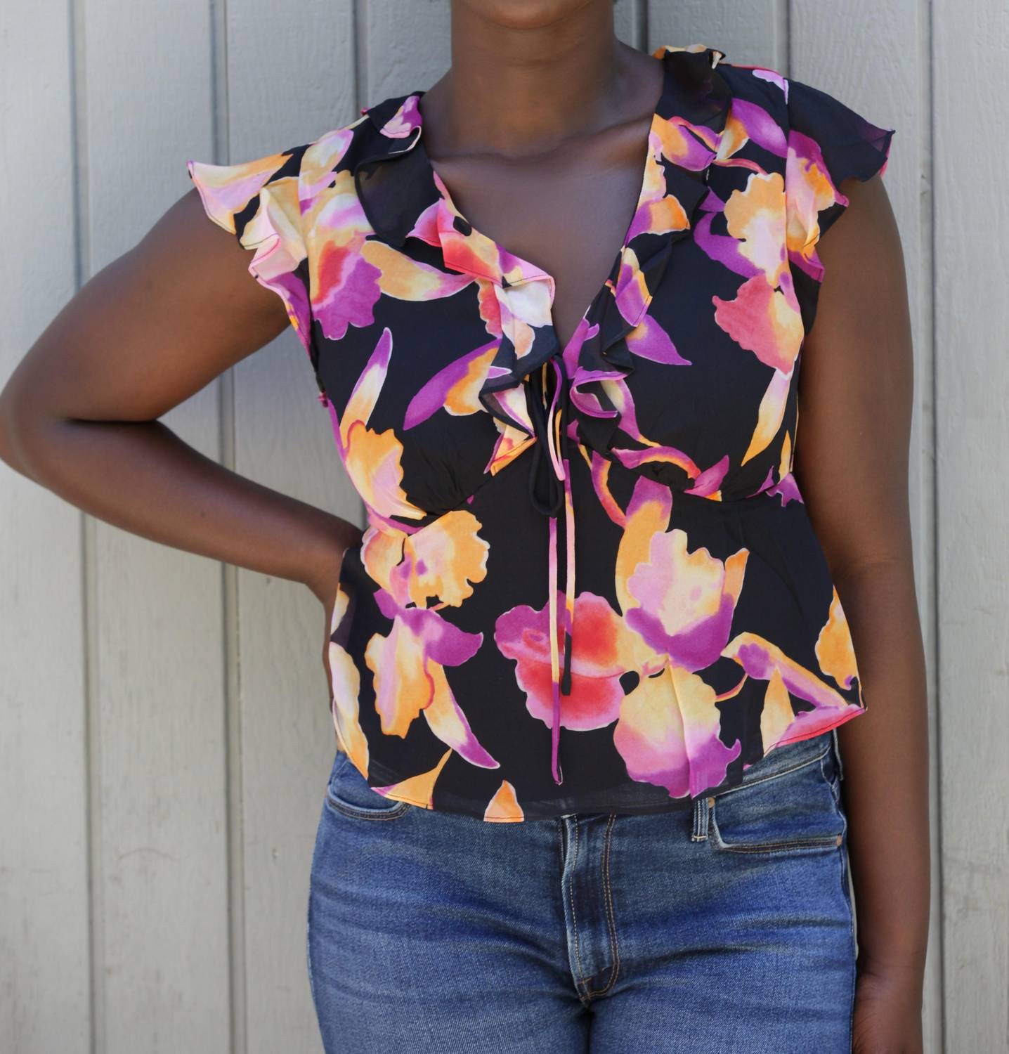 Rails - Carmine Ruffled Top