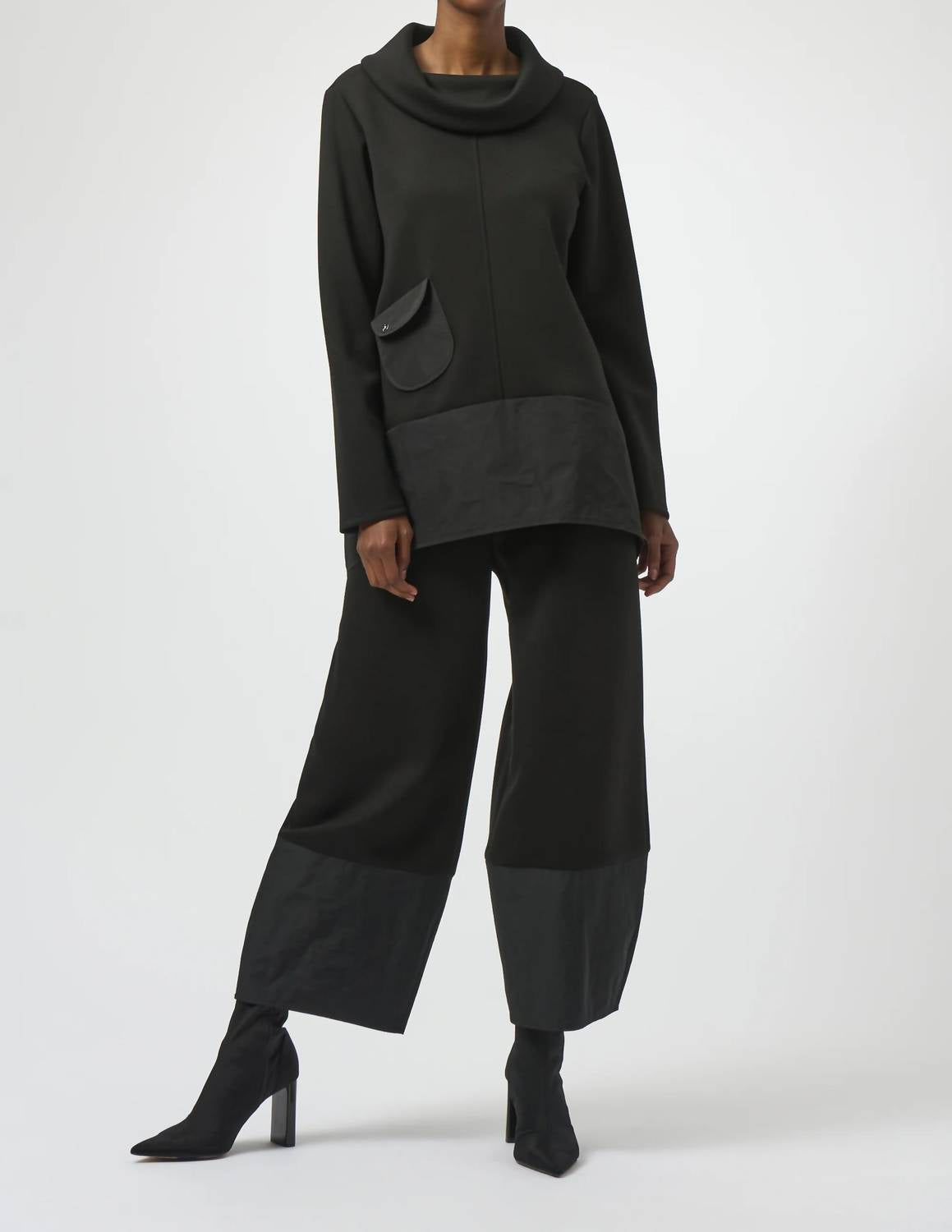 Joseph Ribkoff - Scuba Jersey and Memory Trapeze Tunic