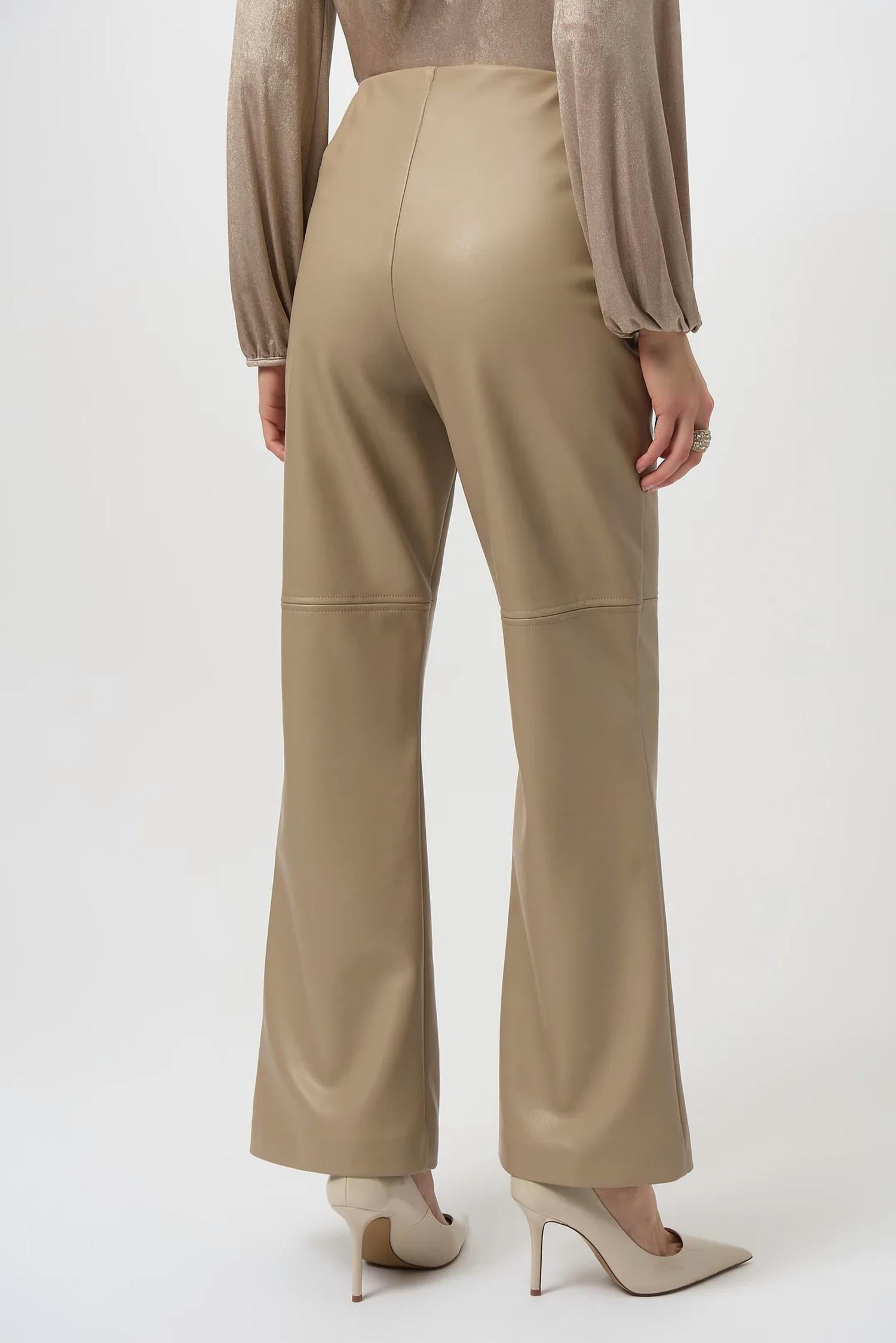 Joseph Ribkoff - Leatherette Pull On Wide Leg Pants