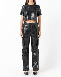 Endless Rose - Sequins Cargo Pants