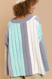 Pol - Soft Striped V-neck