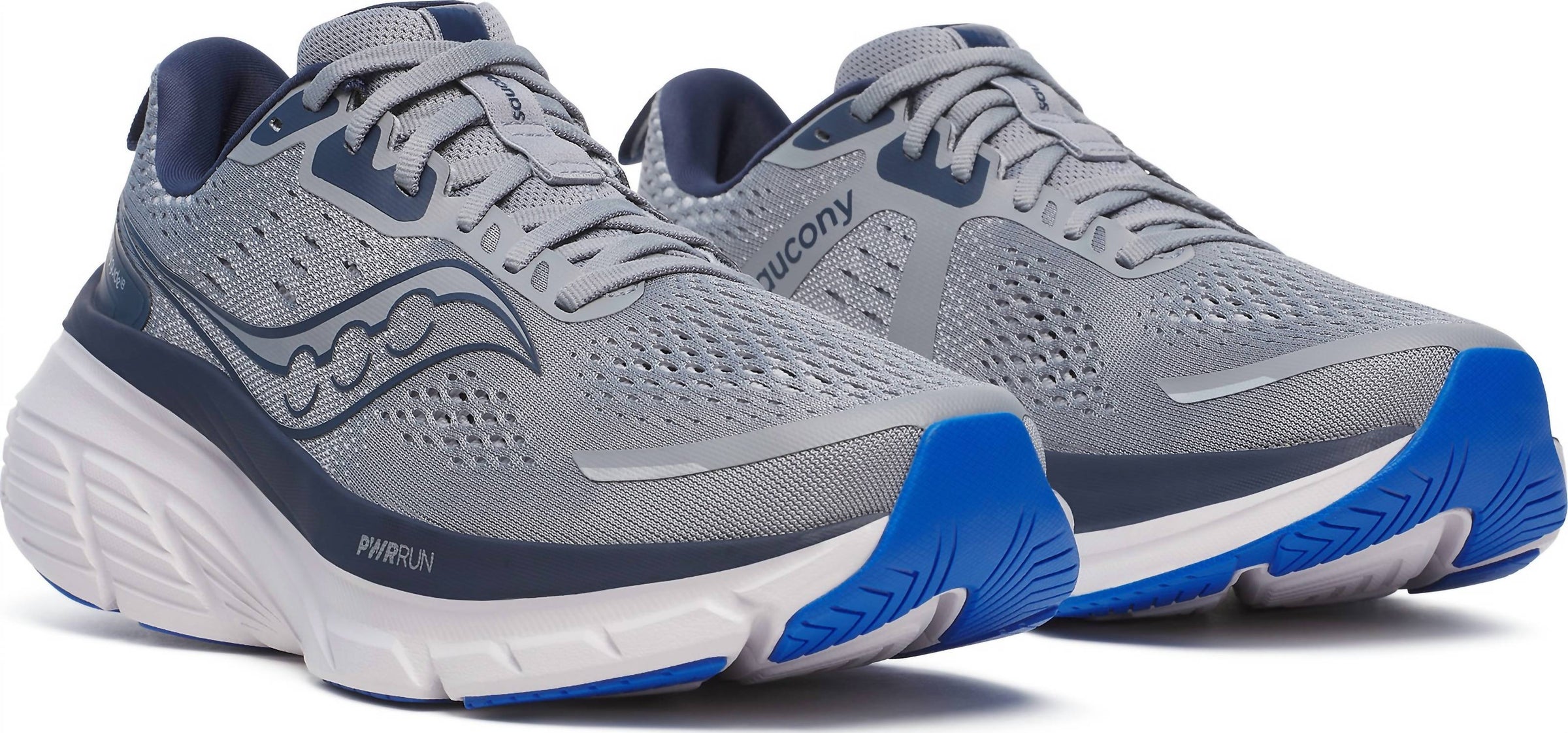 SAUCONY Men's Guide 18 Shoes in flint navy 1 - men's sneaker - alternate view