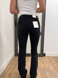 VERVET BY FLYING MONKEY Mid Rise Bootcut Jean in black - women's jeans - alternate view