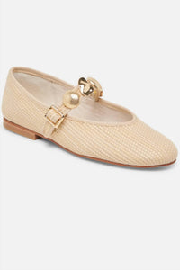 Dolce Vita Women's Relan Ballet Flats in lt natural raffia - women's flats