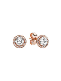 Pandora - Round Sparkle Halo Earrings