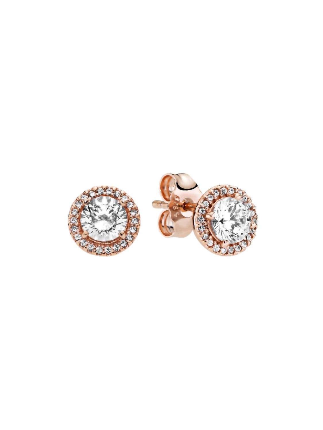 Pandora - Round Sparkle Halo Earrings