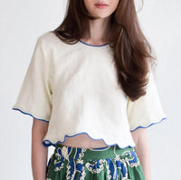 Never A Wallflower - Short Sleeve Crop Top