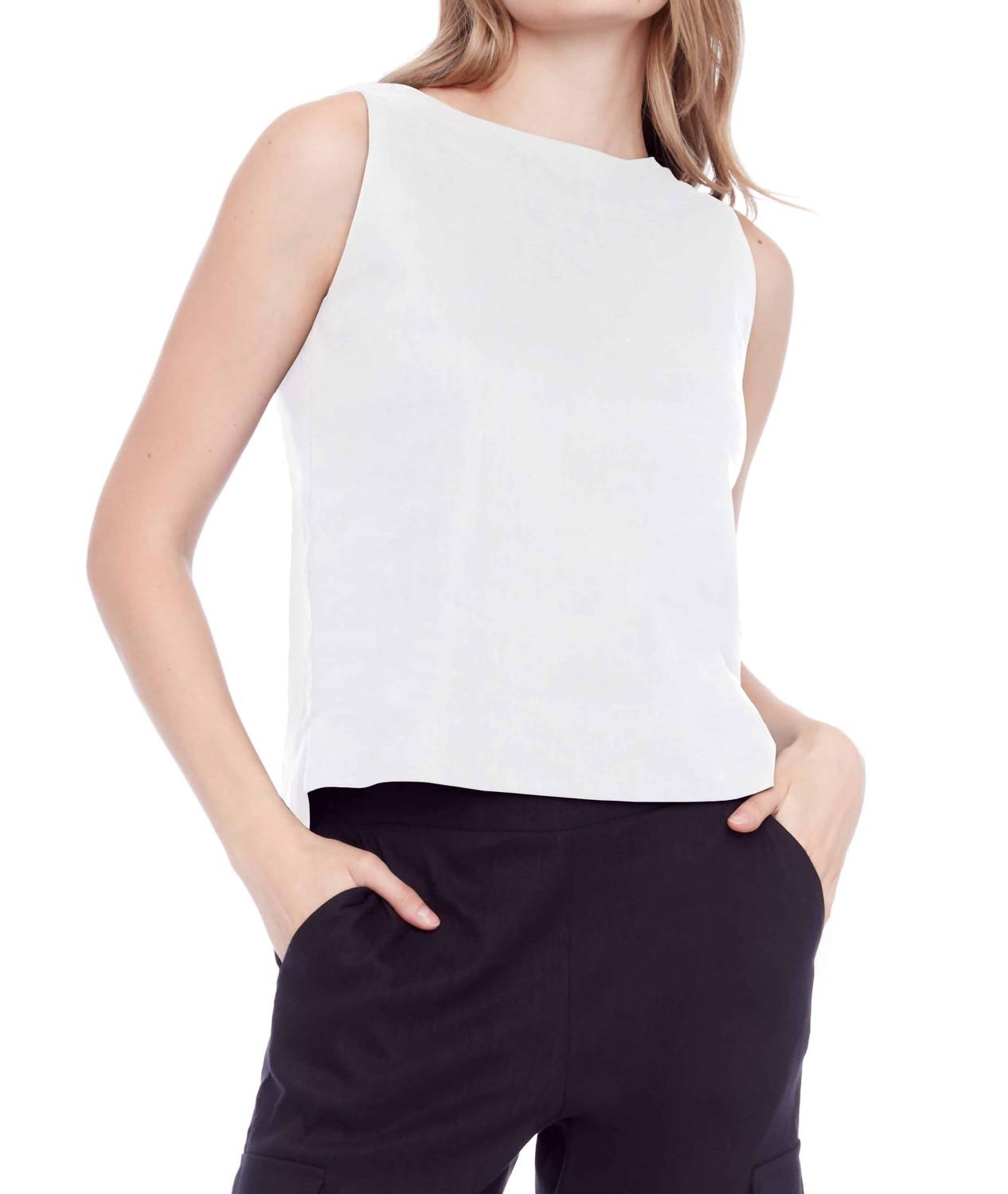 I Love Tyler Madison - Lila Linen Sleevelss Top