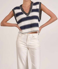 Elan - Striped Sweater Vest