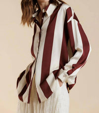 A & She - Zoe Button Down Long Sleeve Shirt