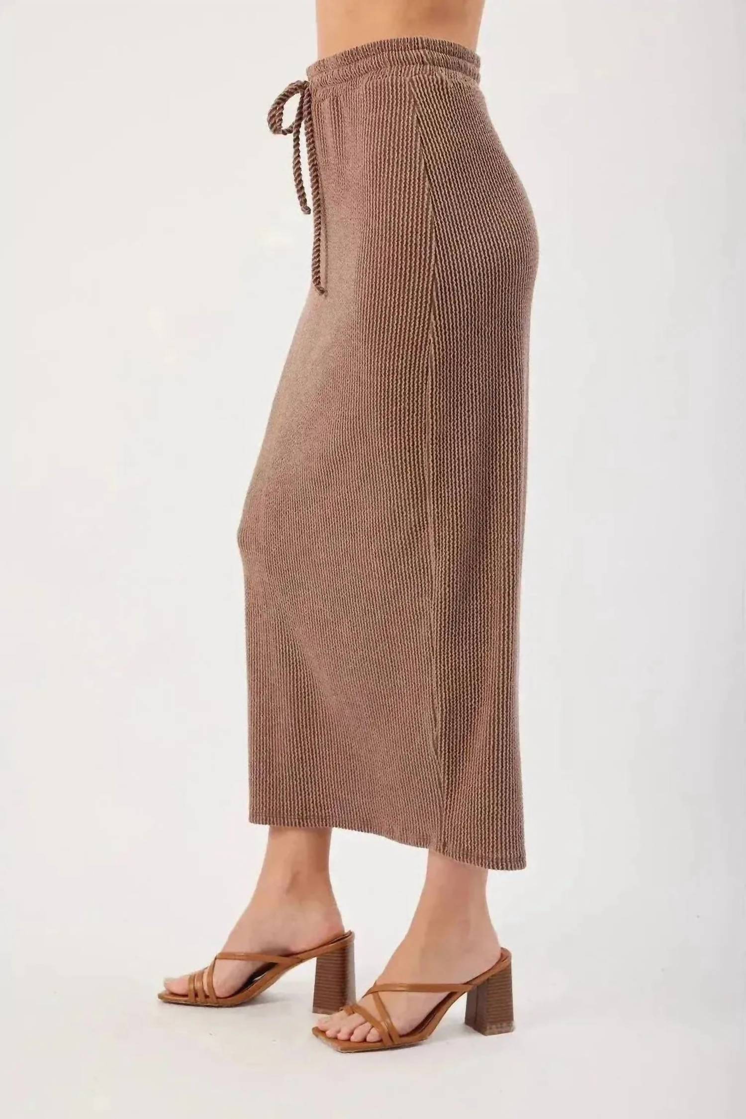 Kylie Paige - Kaya Tie Waist Midi Skirt
