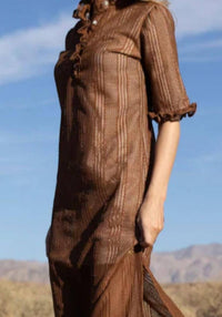 Never A Wallflower - Ruffle Collar Maxi Dress