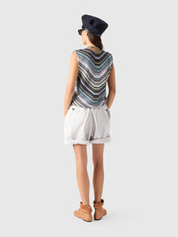 Missoni - Striped Vest With Sequin Appliqué