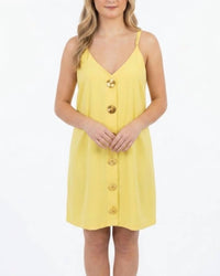 Yellow Lovebirds - Paulette Mini Dress