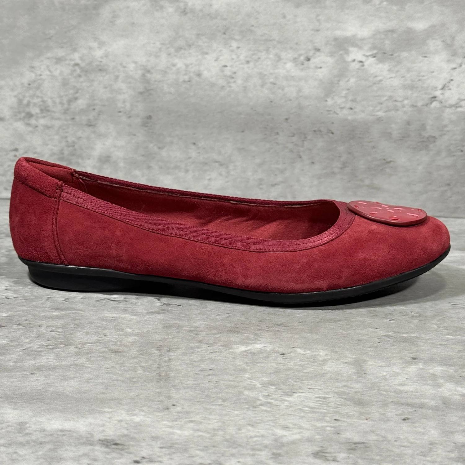 Clarks - Women's Gracelin Zone Suede Slip On Ballet Flat